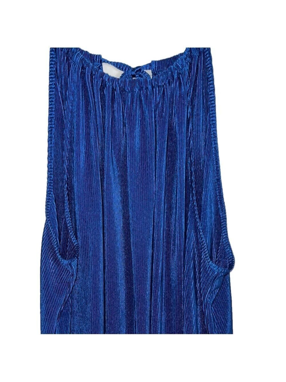 No Boundaries Top, Vibrant Pleated Tie-Back,  SZ XXXL, PTP 26”, L at center 26”,